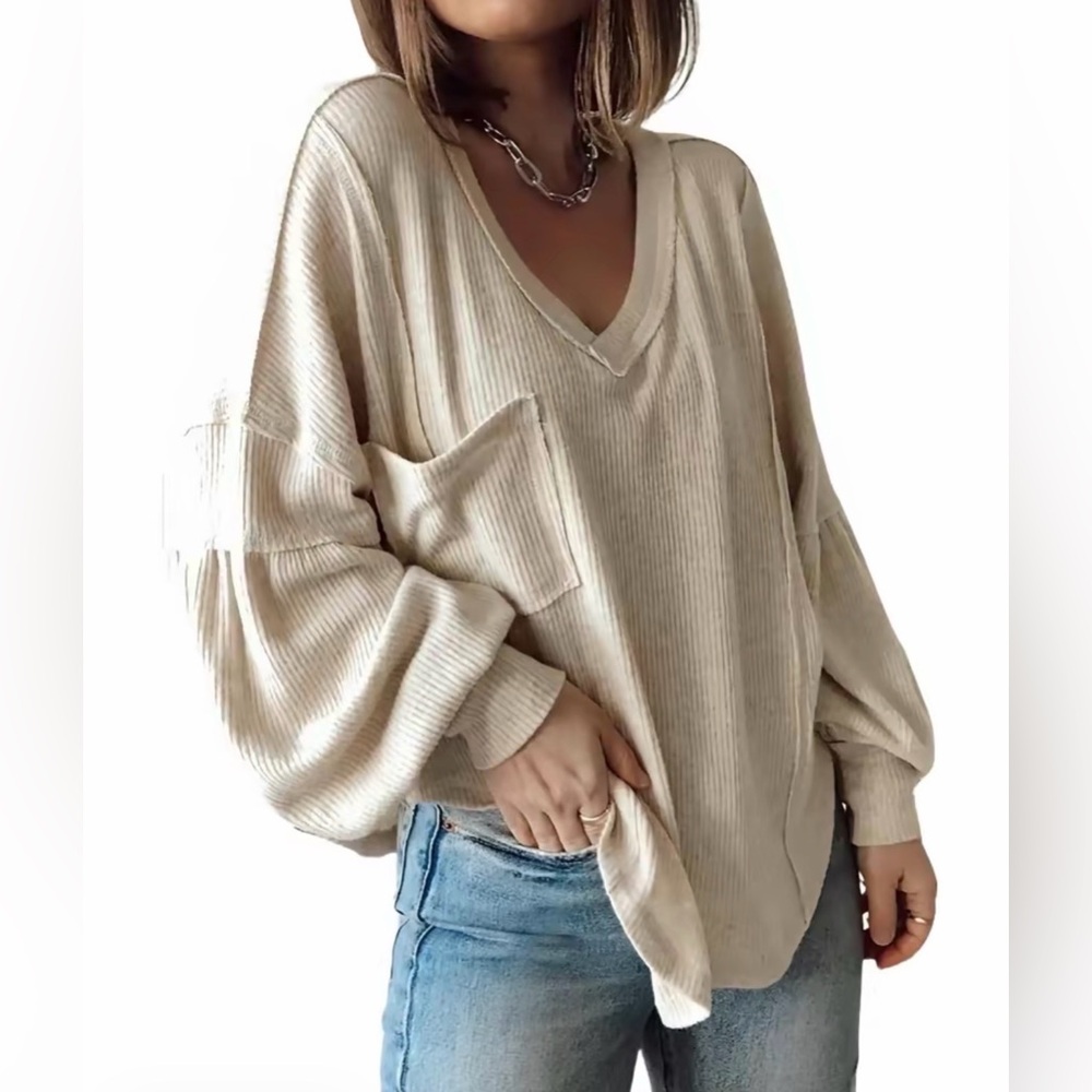 BTFBM Ribbed Knitted Tunic